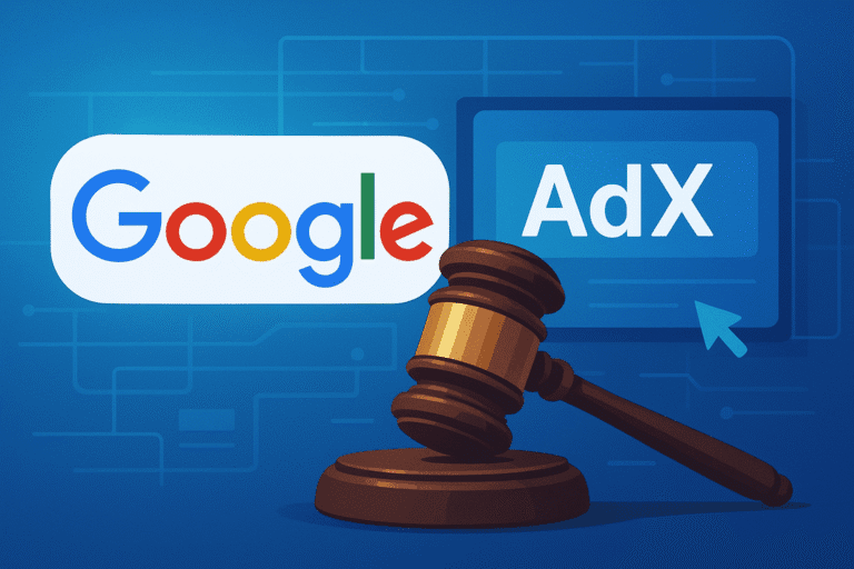 google logo, adx service, and court representing image